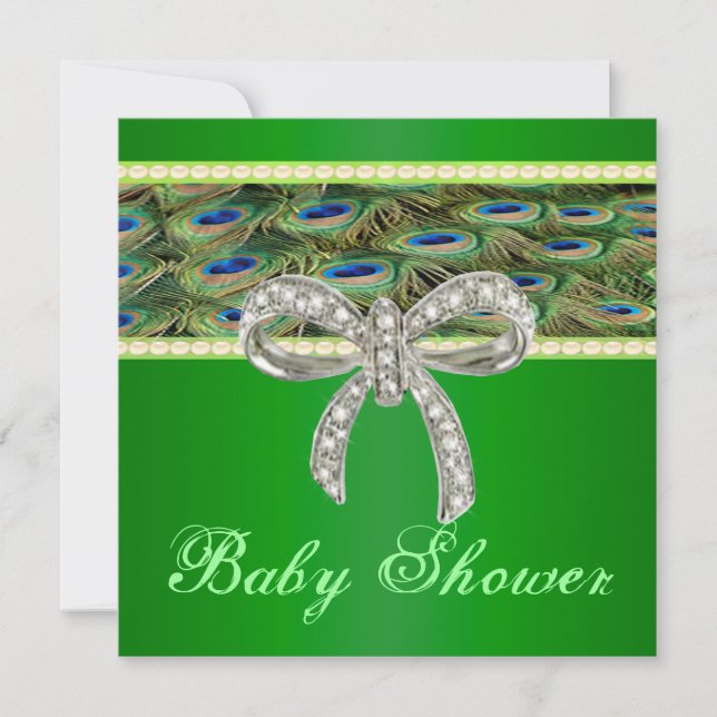 Invitation au Baby shower de boue de diamant de pa (Devant)