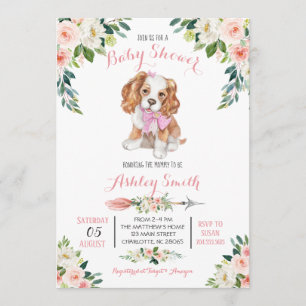 Invitation au Baby shower de chiots,