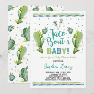 Invitation au Baby shower de Fiesta Taco Bout A Ba