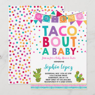 Invitation au Baby shower de Fiesta Taco Bout A Ba