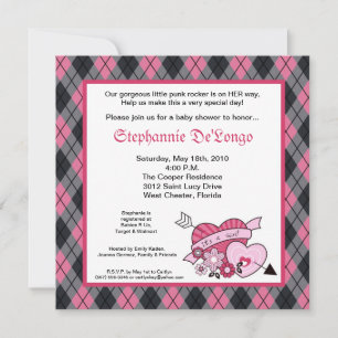 Invitation au Baby shower de Jacquard EMO Rocker 5