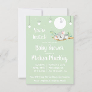 Invitation au Baby shower de Koala