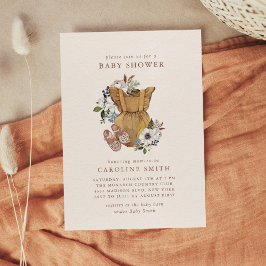 Invitation au Baby shower de la crèche de Boho neu