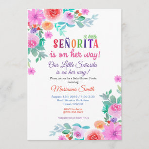 Invitation au Baby shower de la Fête Florale