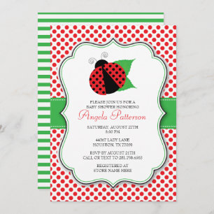 Invitation au Baby shower de Ladybug