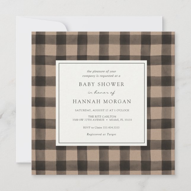 Invitation au Baby shower de mise en service de Kr (Devant)