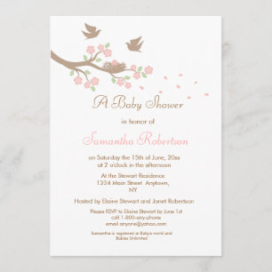 Invitation au Baby shower de nidification des oise