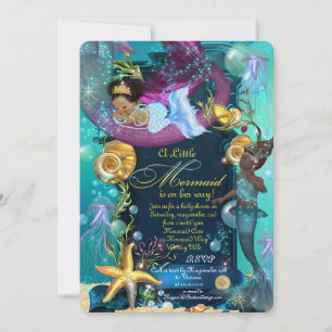 Invitation au Baby shower de sirènes, Baby shower 