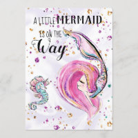 ~ Invitation au Baby shower de sirènes de Parties 