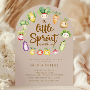 Invitation au Baby shower de Sprout doux
