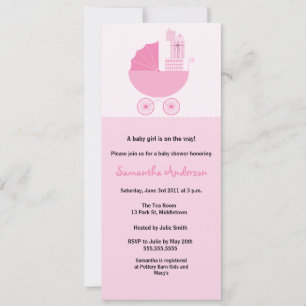 Invitation au Baby shower de transport chic - Fill