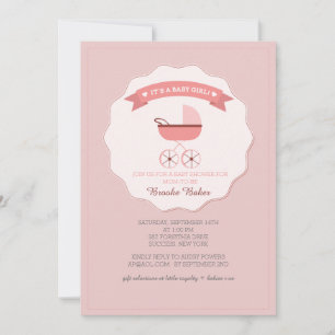  Invitation au Baby shower de transport de bébés r