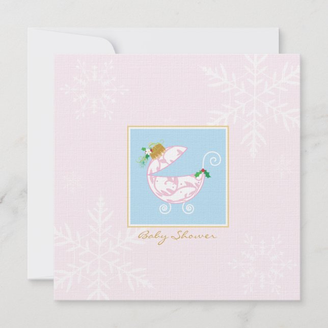 Invitation au Baby shower de transport en vrac de  (Devant)