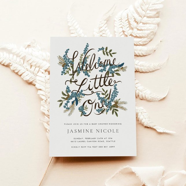 Invitation au Baby shower des bois (Créateur téléchargé)