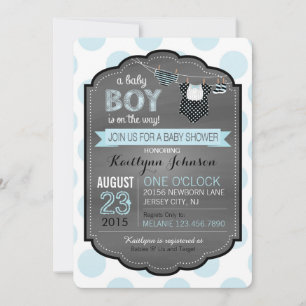 Invitation au Baby shower des plongeurs et des cra
