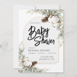 Invitation au Baby shower d'hiver de l'épinette de