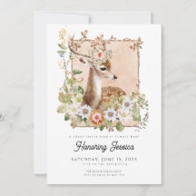 Invitation au Baby shower du manoir de bois