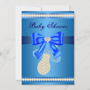 Invitation au Baby shower du Pacifique bleu