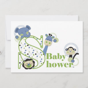 Invitation au Baby shower du parc animalier