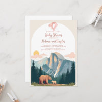 Invitation au Baby shower du parc national | Baby