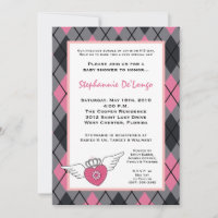 Invitation au Baby shower EMO de {TBA}5x7 Girl Pun