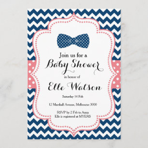 Invitation au Baby shower Little Man