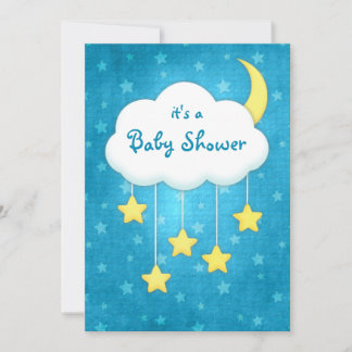 Invitation au Baby shower mobile Cloud