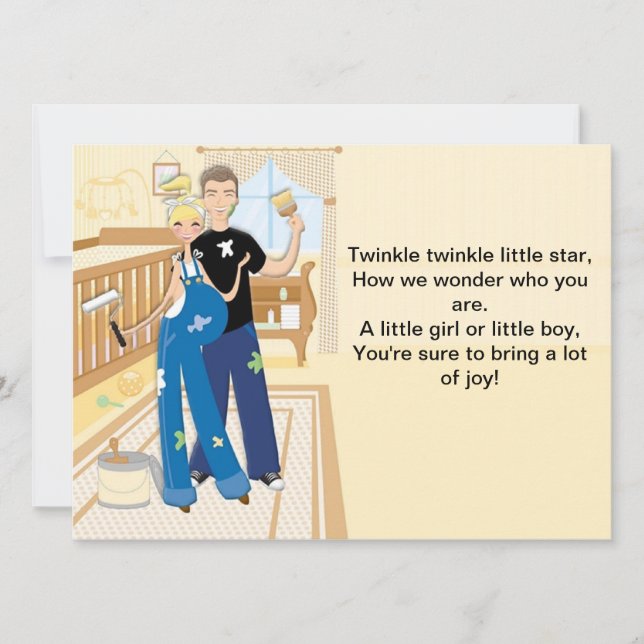 Invitation au Baby shower neutre (Devant)