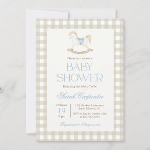 Invitation au Baby shower neutre