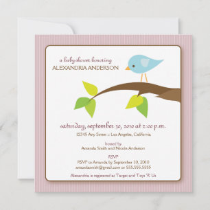 Invitation au Baby shower personnalisé sur Twitter