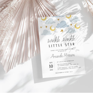 invitation au baby shower petite étoile