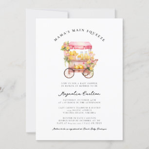Invitation au Baby shower principal de Squeeze de 
