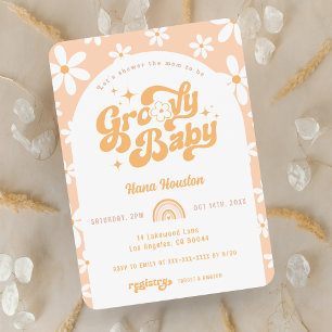 Invitation au Baby shower super Baby Boho Arch