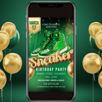Invitation au Bal des Baskets Green Gold Sneaker B