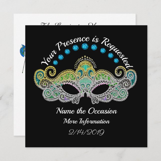 Invitation au Bal Masqué (Devant / Derrière)