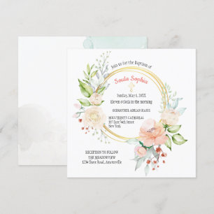 Invitation au baptême Carré Soula