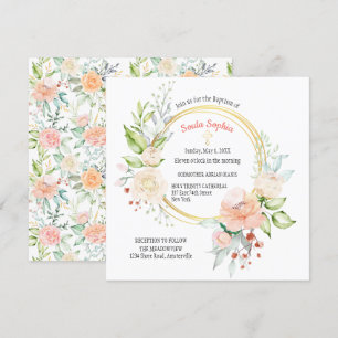 Invitation au baptême Carré Soula