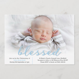 Invitation au baptême de bébé