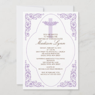 Invitation au baptême de Lilac