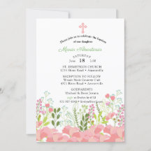 Invitation au baptême de Maria