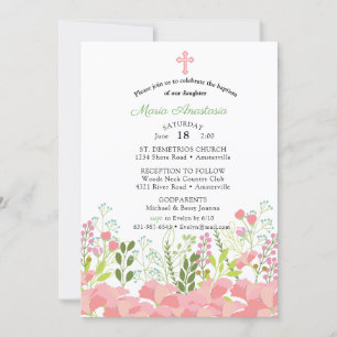 Invitation au baptême de Maria