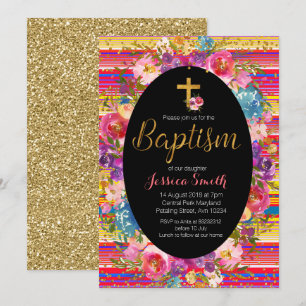 Invitation au baptême de Noël au Mexique