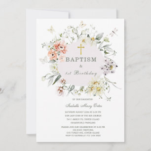 Invitation au baptême et premier anniversaire de W
