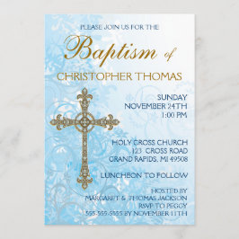 Invitation au baptême moderne