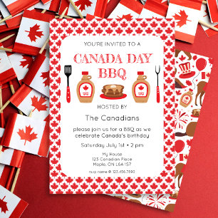 Invitation au barbecue de la fête du Canada