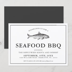 Invitation au barbecue minimaliste Jardin de fruit