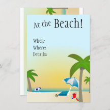 Au Beach !invitation