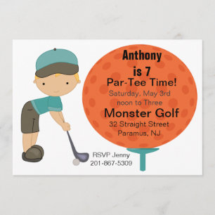 Invitation au Big Golf Ball Boys Party