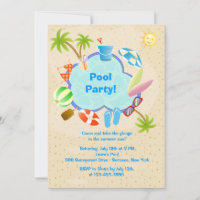 Invitation au bord de la piscine