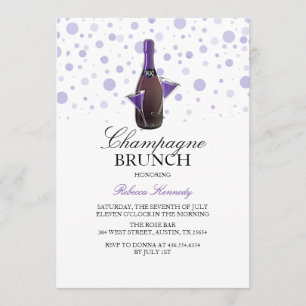 Invitation au brunch au champagne pour une baby sh